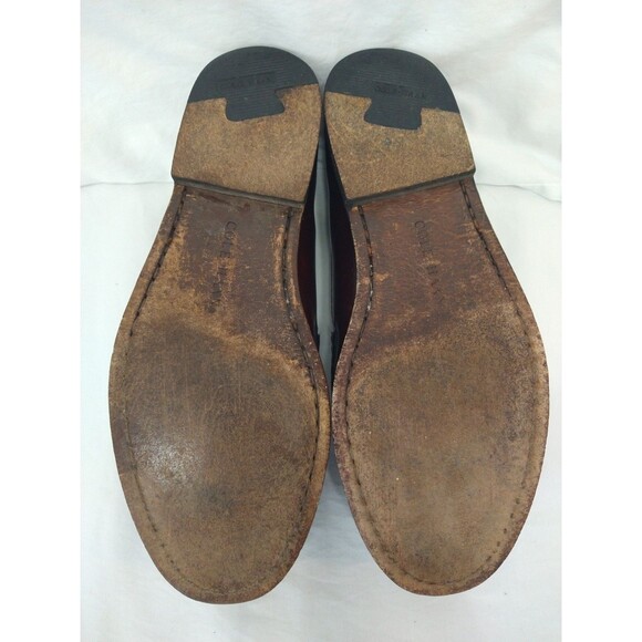 COLE HAAN Size 8 Pinch Tassel Leather Loafers C9 3507 in Deep Burgundy - Picture 11 of 14